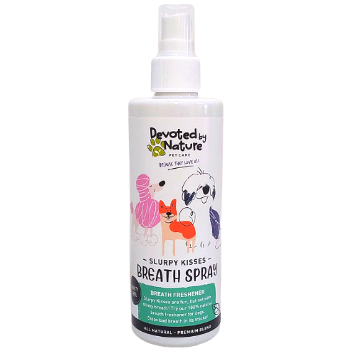 Devoted by Nature's Dog Breath Spray For Fresh Breath And Dental Health